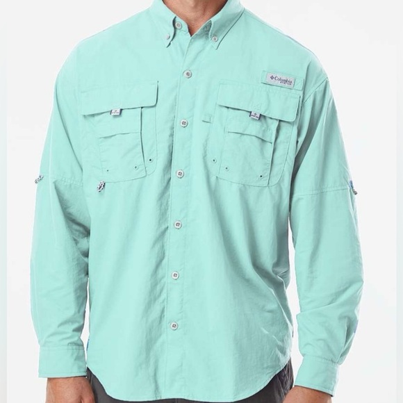 Columbia Other - Columbia PFG Long Sleeve Vented Fishing Shirt – Aqua Mint XL